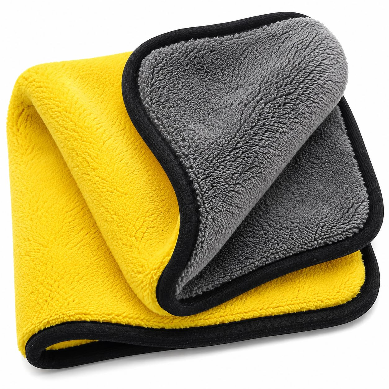 Microfiber Cleaning Cloth 250 GSM, 30 x 30 cm | Double-Sided Absorbent Lint-Free Car & Bike Detailing Cloth for Cleaning, Polishing, Dusting, Glass, Kitchen & Home Use (Assorted)